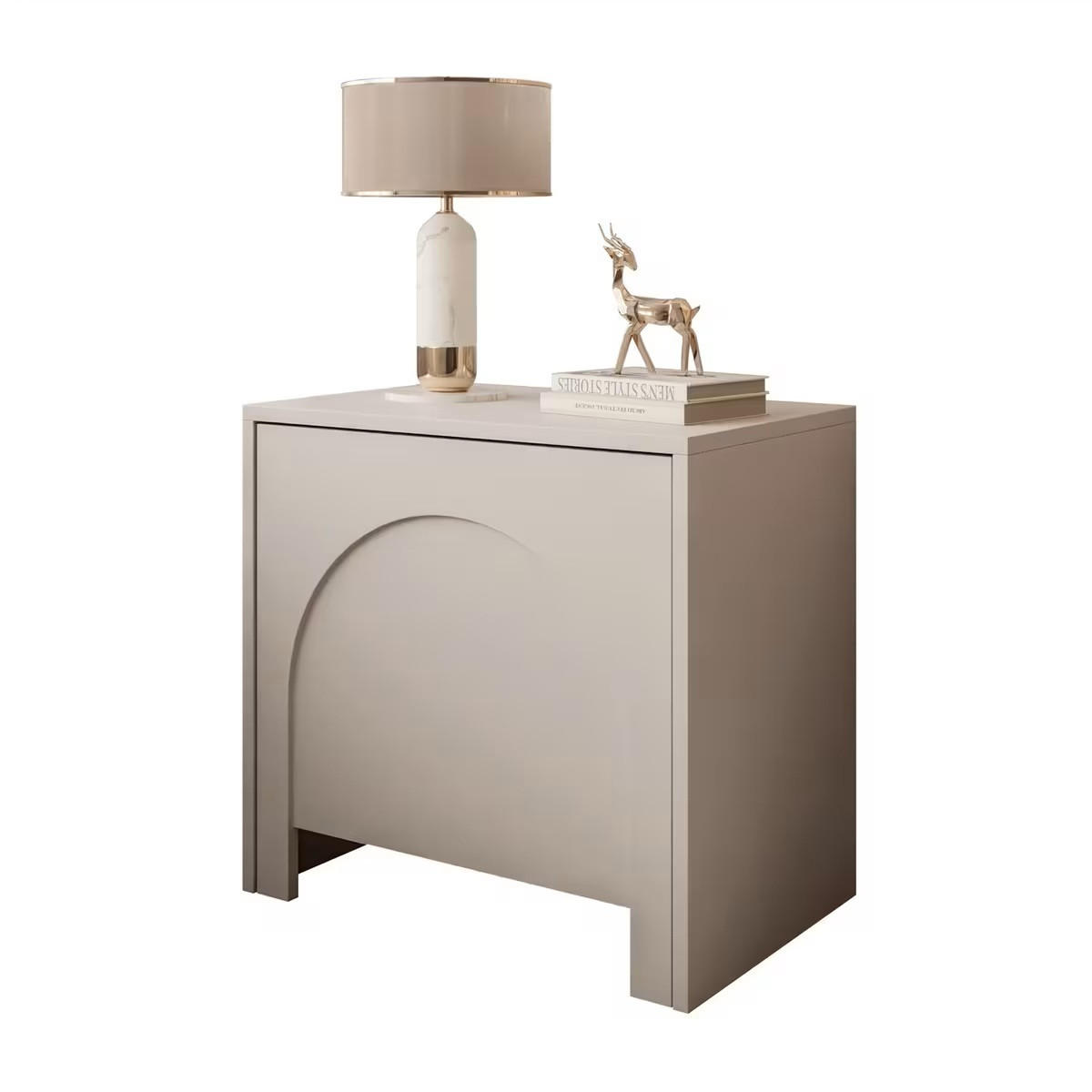 NACHTSCHRANK 53,5/51/35 cm  - Kaschmir, Design, Holzwerkstoff (53,5/51/35cm) - Boxxx