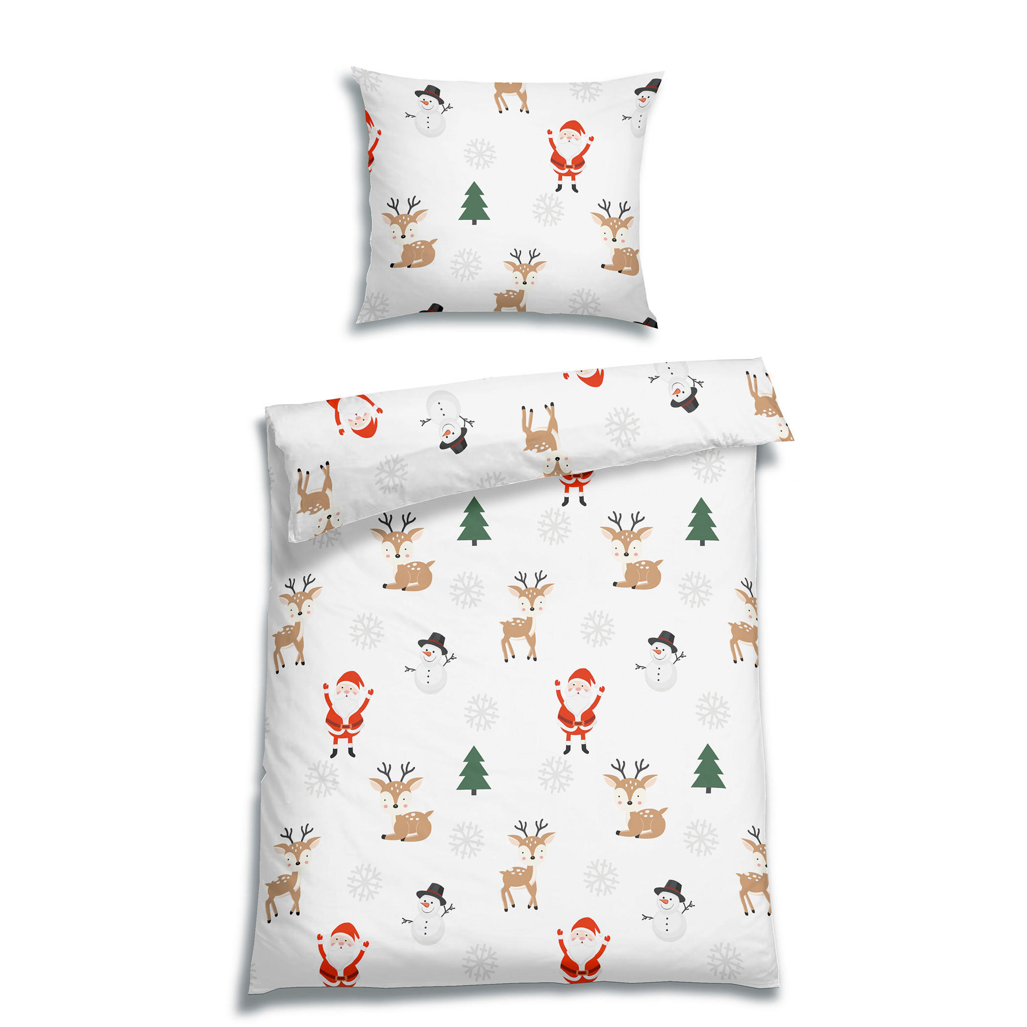 BETTWÄSCHE 2-teilig Flanell 140/200 cm  - Weiß, Basics, Textil (140/200cm) - Florella