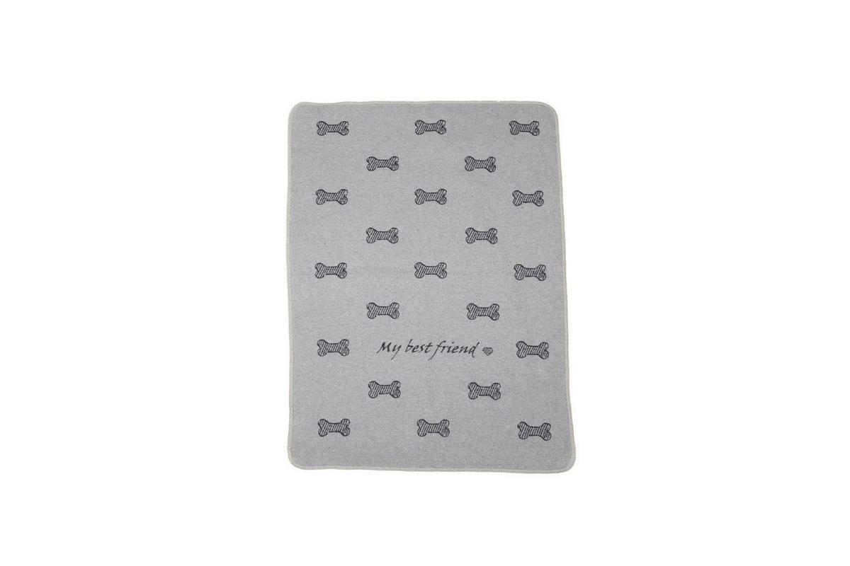 DEKA PRE PSOV, bavlna, 70/90 cm - sivá, Design, textil (70/90cm) - David Fussenegger