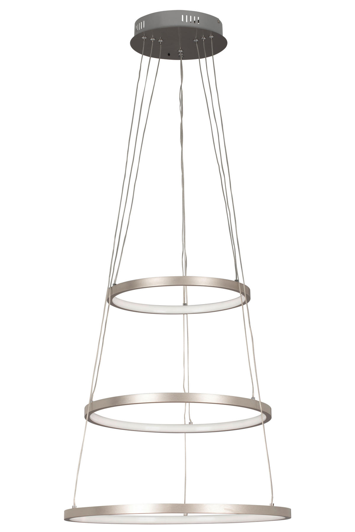 LUSTRĂ LED  - culoare nichel, Trend, plastic/metal (50cm) - Novel