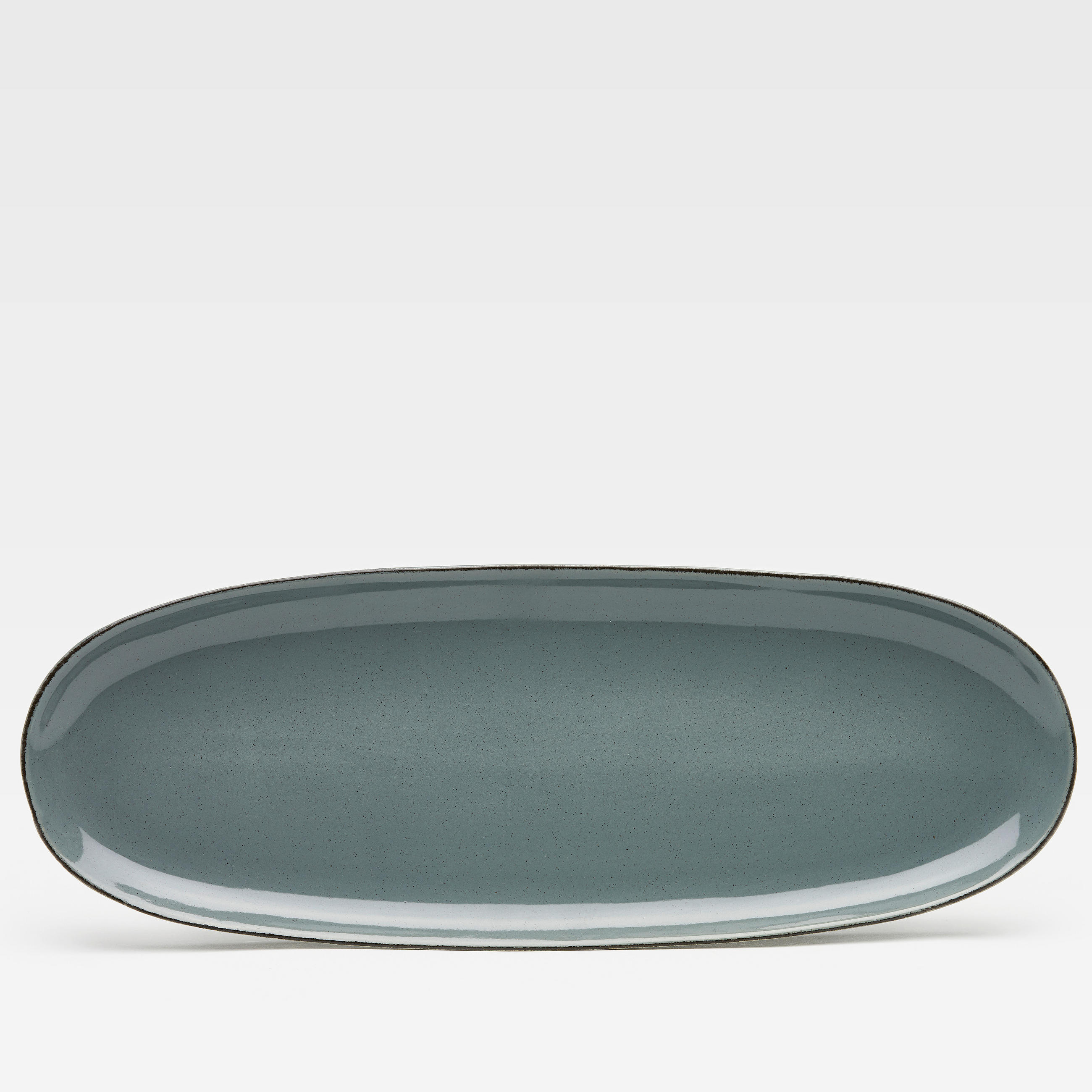 PLATTE - Grau, Basics, Keramik (34/12,5/2,1cm) - Van Well