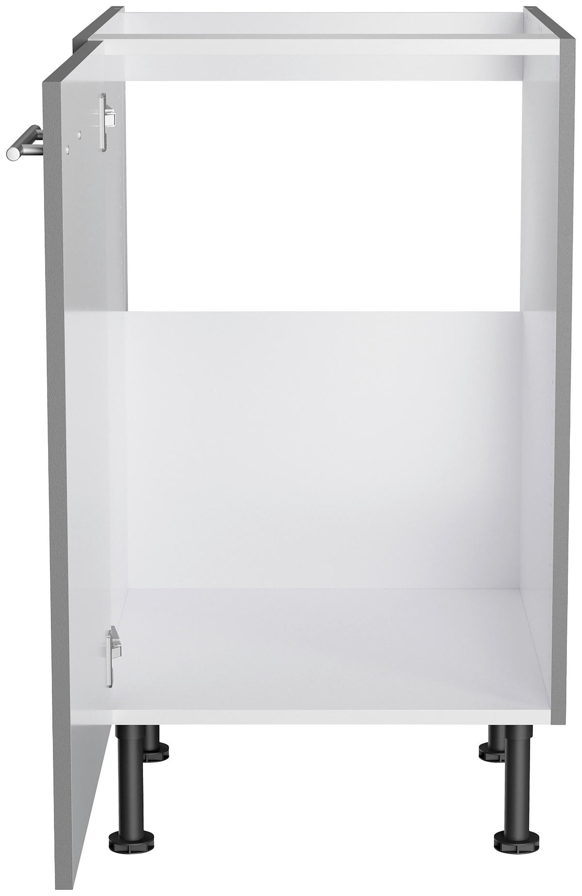 KÜCHENLEERBLOCK 270 cm   in Grau  - Edelstahlfarben/Anthrazit, Basics, Holzwerkstoff/Metall (270cm) - Optifit