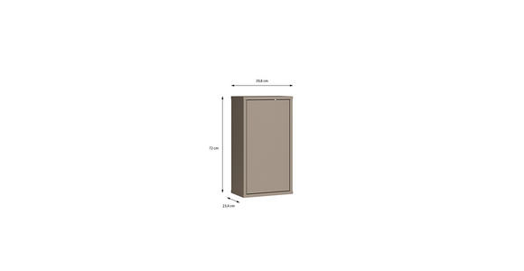 HÄNGESCHRANK 39,8/72/23,8 cm  - Taupe, MODERN, Holzwerkstoff (39,8/72/23,8cm) - Xora