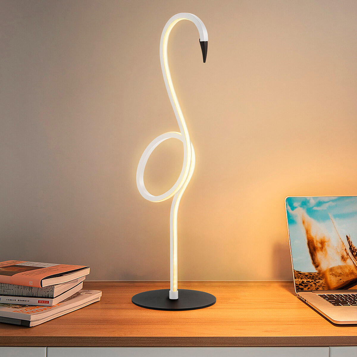 LED-SVETILKA ZA PISALNO MIZO  Flamingo      15/50 cm       - bela, Trend, kovina/umetna masa (15/50cm) - Elstead Lighting