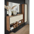 GARDEROBENSCHRANK  in 54/170/31 cm  - Eichefarben/Anthrazit, Design, Glas/Holz (54/170/31cm) - Dieter Knoll