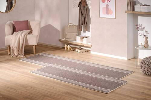 LÄUFER 67/180 cm Promenade  - Braun, Konventionell, Kunststoff/Textil (67/180cm) - Boxxx