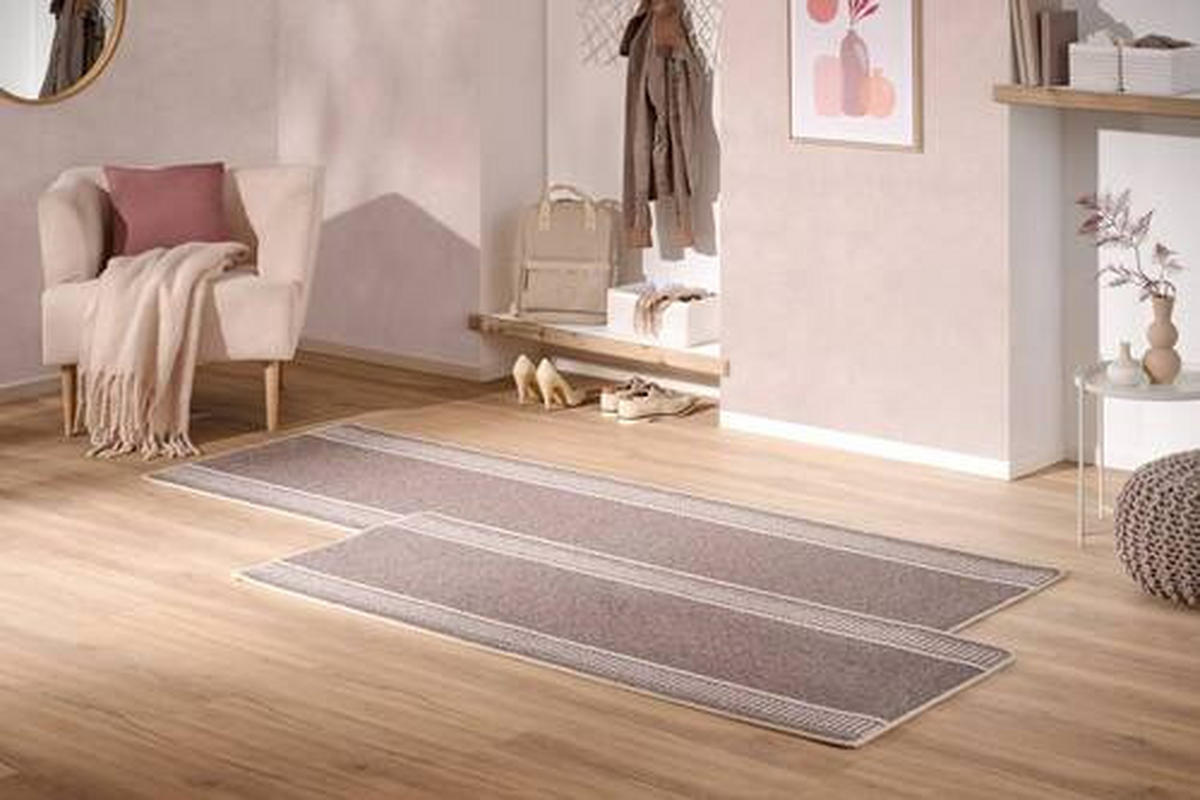 LÄUFER 67/180 cm Promenade  - Braun, Konventionell, Kunststoff/Textil (67/180cm) - Boxxx