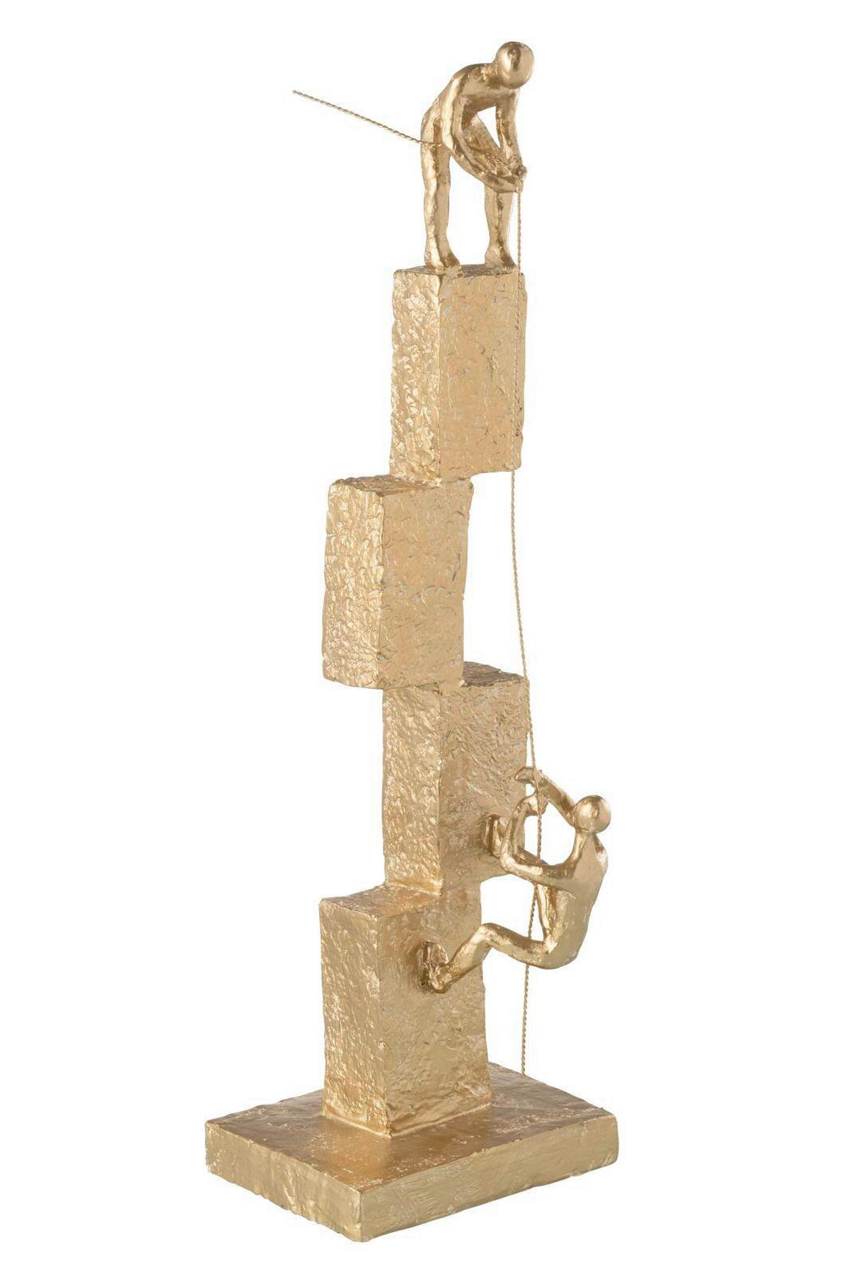 SKULPTUR - Goldfarben, Basics, Naturmaterialien/Keramik (14,5/14,5/50cm) - Ambia Home