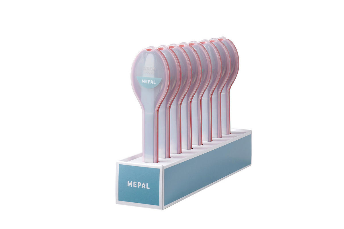 SADA PRÍBOROV, 3-dielne - staroružová, Konventionell, kov (30,5/6,4/19,5cm) - Mepal