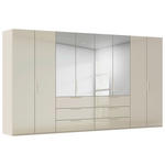 DREHTÜRENSCHRANK 400/223/61 cm,  in Champagner, 8-türig  - Champagner, Basics, Glas/Holzwerkstoff (400/223/61cm) - Novel