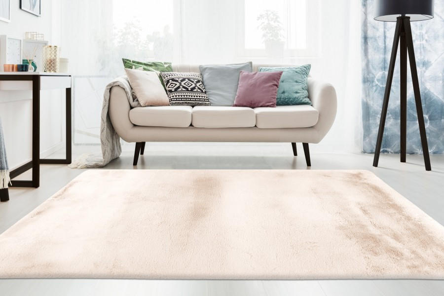 KOSMATINEC Eternity 160/230 cm krem barve, bela - krem barve/bela, Basics, tekstil (160/230cm)