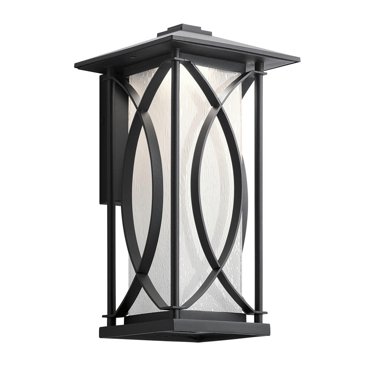 AUSSENWANDLEUCHTE - Schwarz, Konventionell, Glas/Metall (20cm) - Elstead Lighting