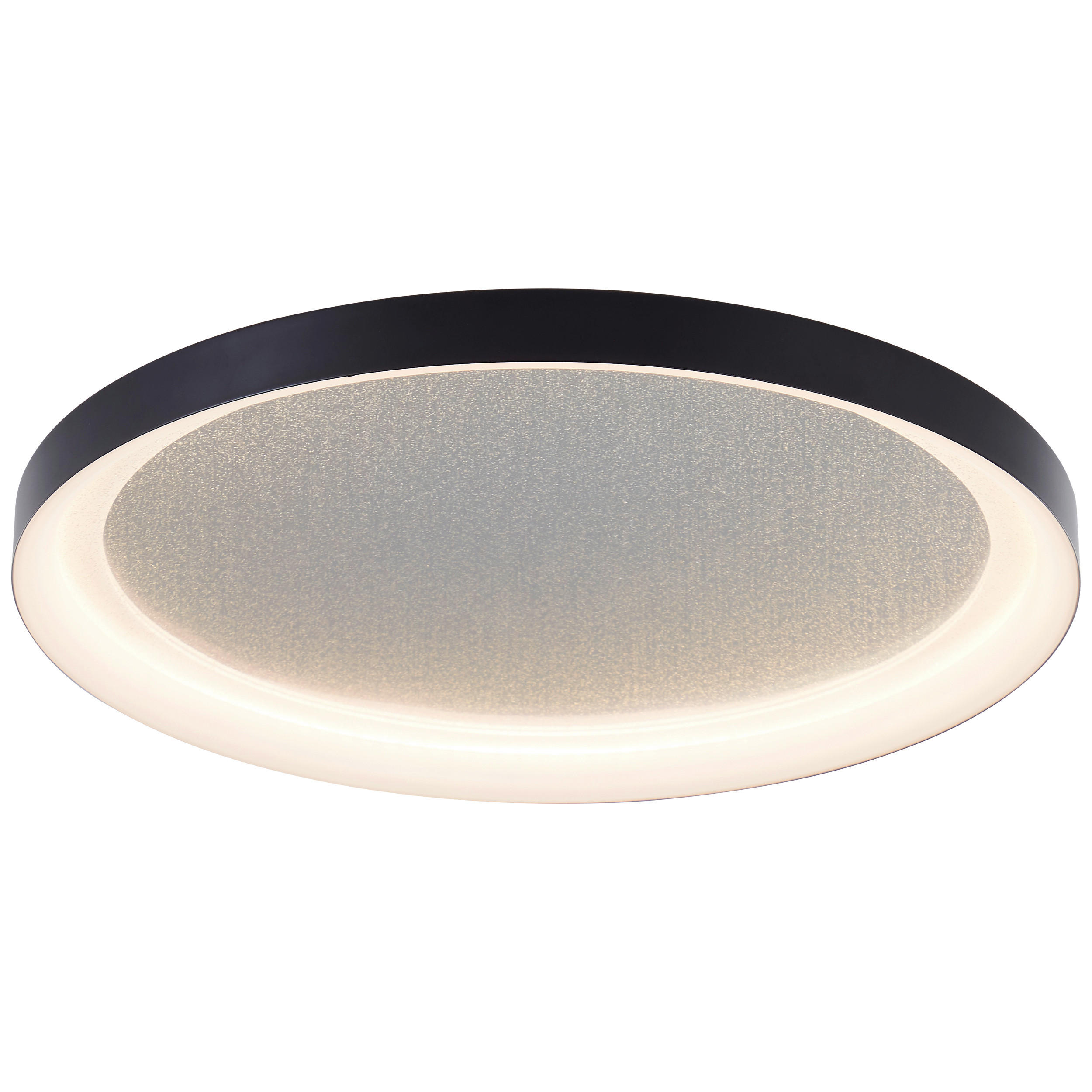 LED-DECKENLEUCHTE  42/4 cm    - Schwarz, Basics, Kunststoff/Metall (42/4cm) - Brilliant
