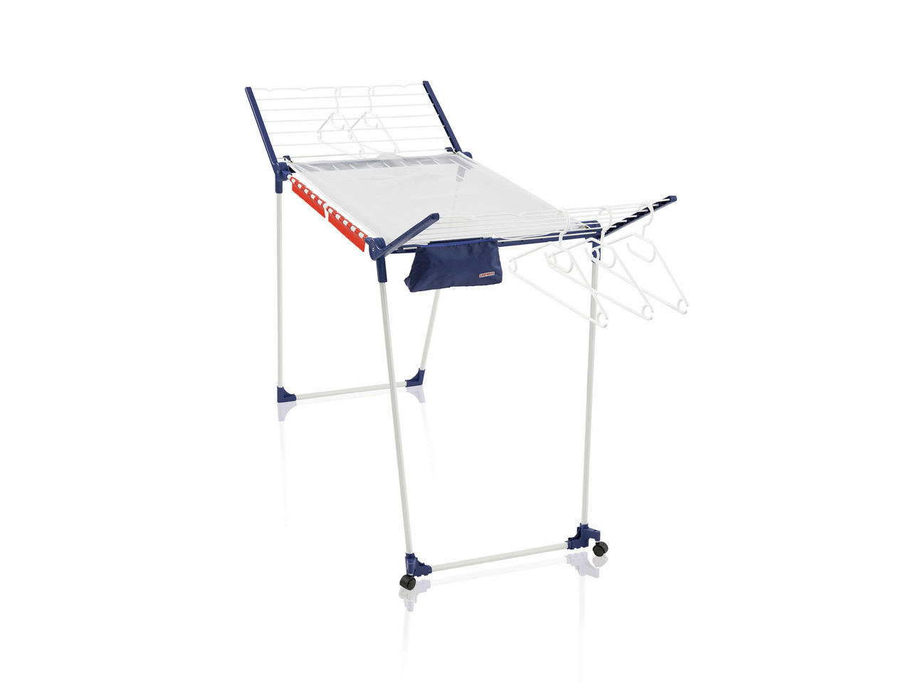 STANDTROCKNER PEGASUS 200 SOLID DEL. M 95/67/87 cm  - Blau/Weiß, Basics, Kunststoff/Metall (95/67/87cm) - Leifheit