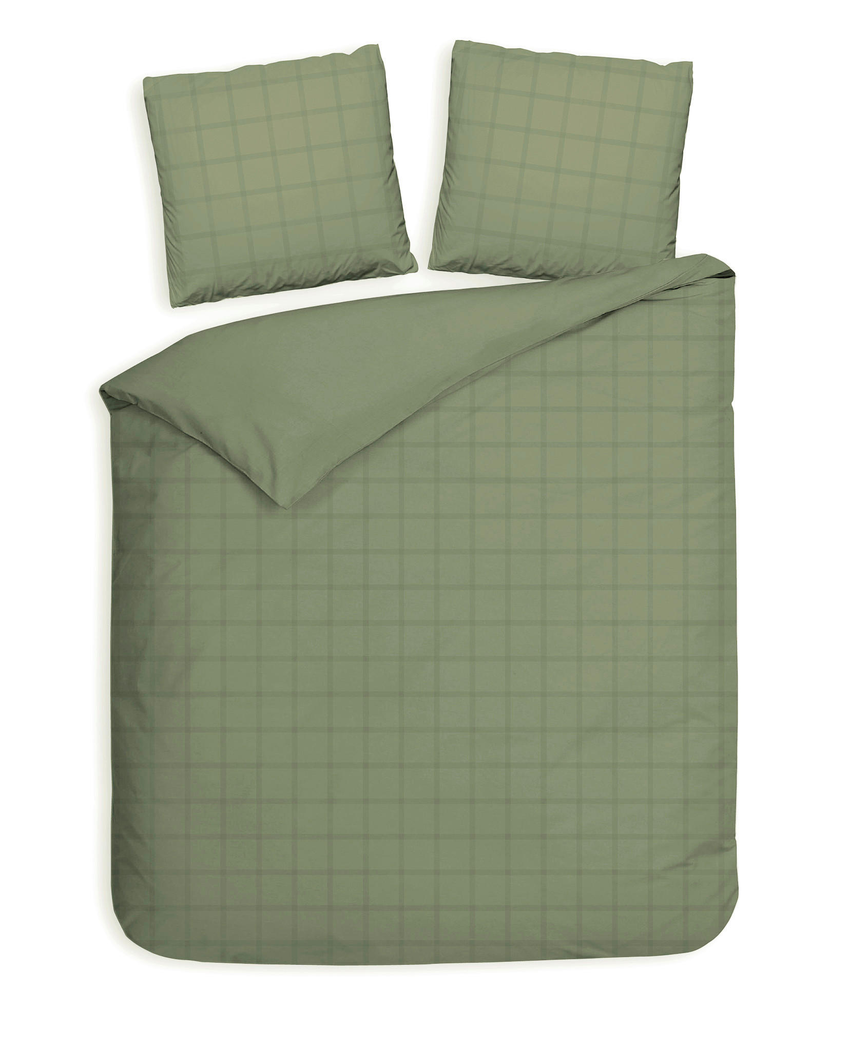 BETTWÄSCHE Diamante Makosatin 200/200 cm  - Grün, Basics, Textil (200/200cm)