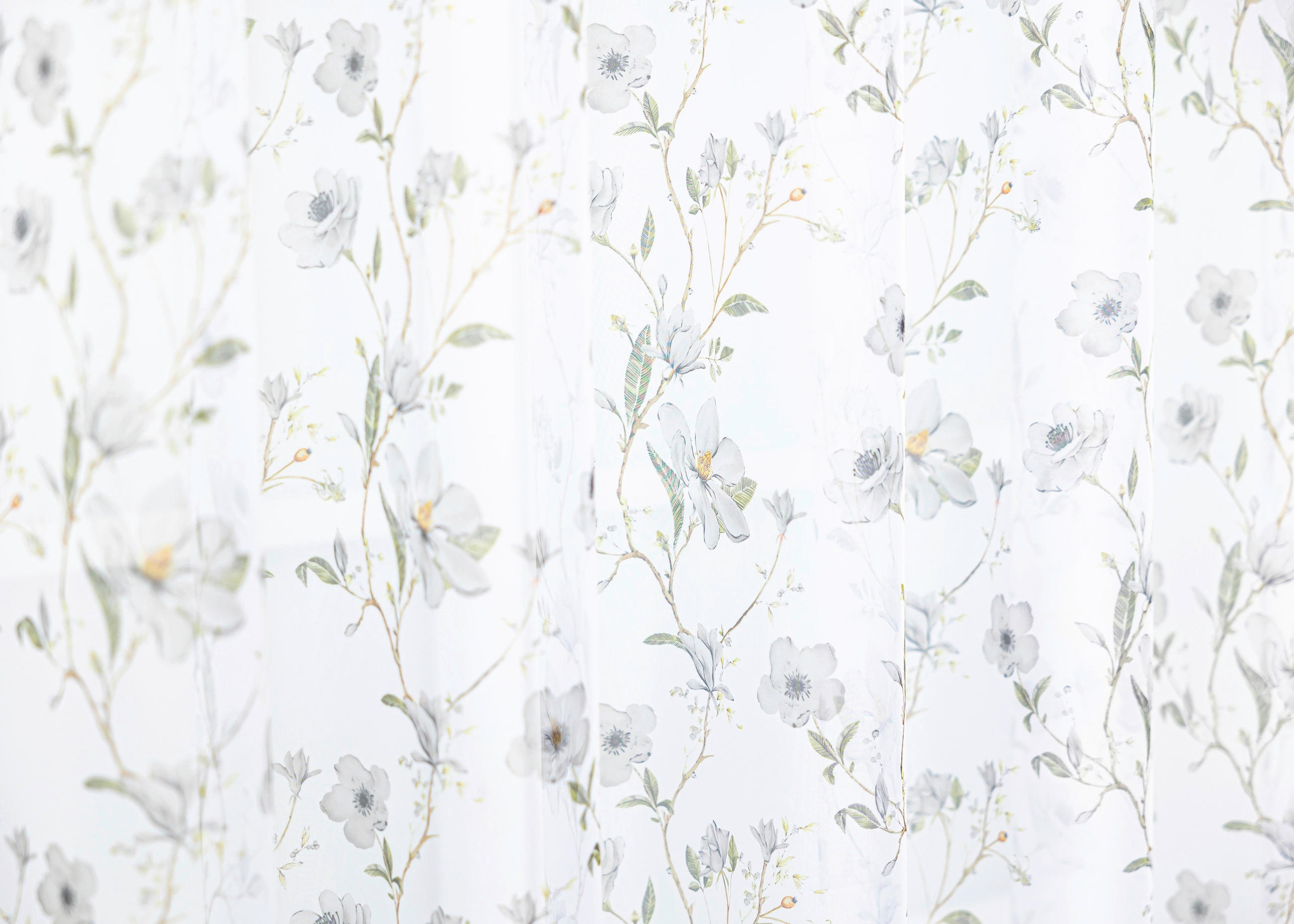 Perdea Tip Plasă  - gri deschis, Basics, textil (295cm)