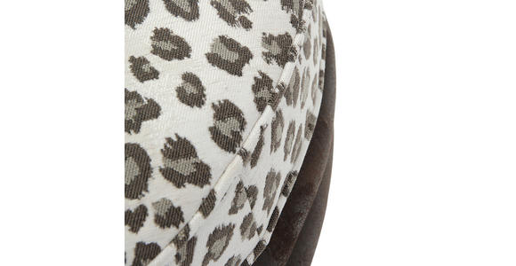 HOCKER Lederlook, Flachgewebe, Mikrofaser Braun, Beige - Dunkelbraun/Beige, ROMANTIK / LANDHAUS, Holz/Textil (74/50/74cm) - Landscape