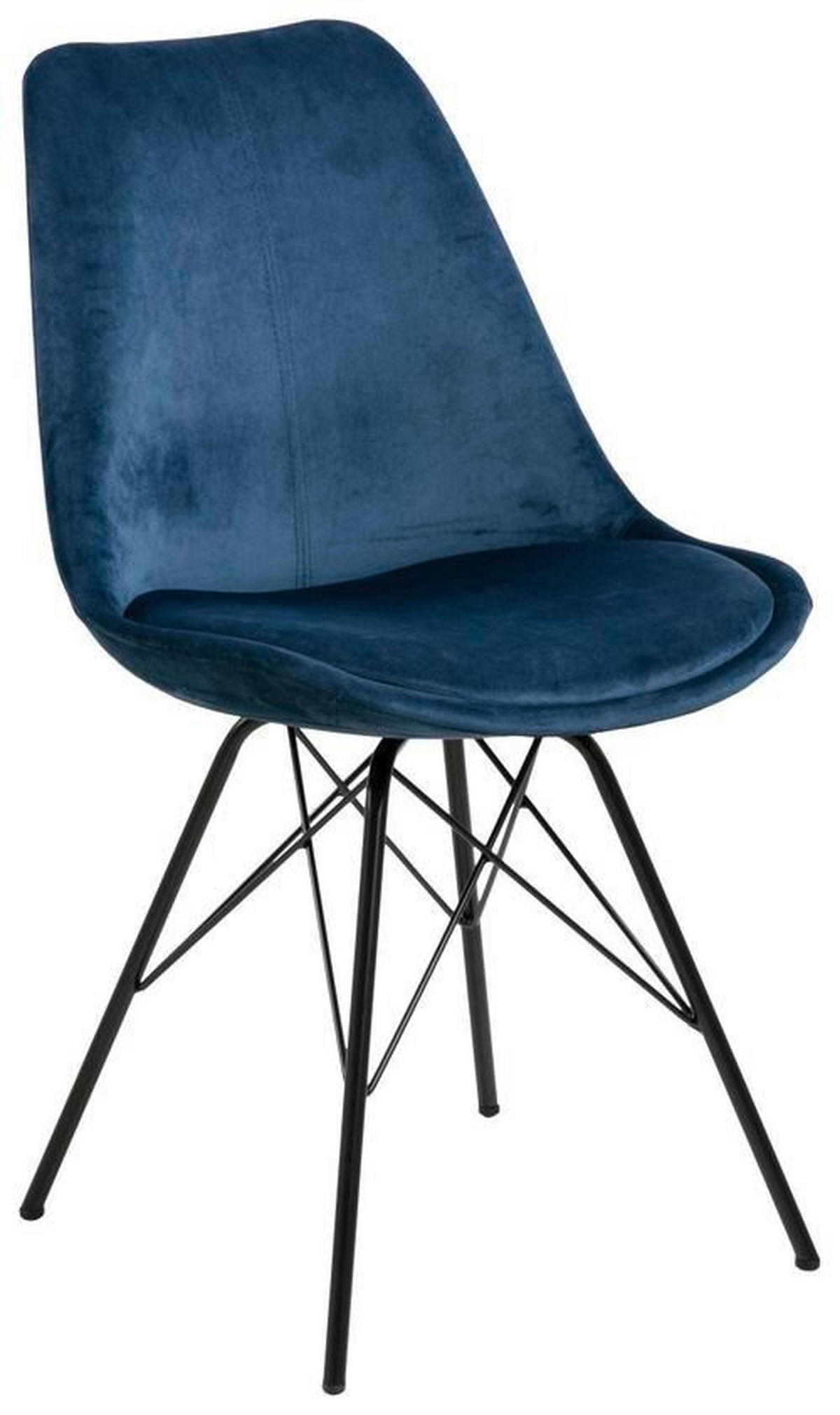ŽIDLE, tmavě modrá - černá/tmavě modrá, Trend, kov/textil (48,5/85,5/54cm) - Carryhome