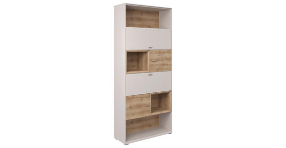REGAL Eichefarben, Sandfarben - Sandfarben/Eichefarben, KONVENTIONELL, Holz/Holzwerkstoff (90/214/38cm) - Hom`in