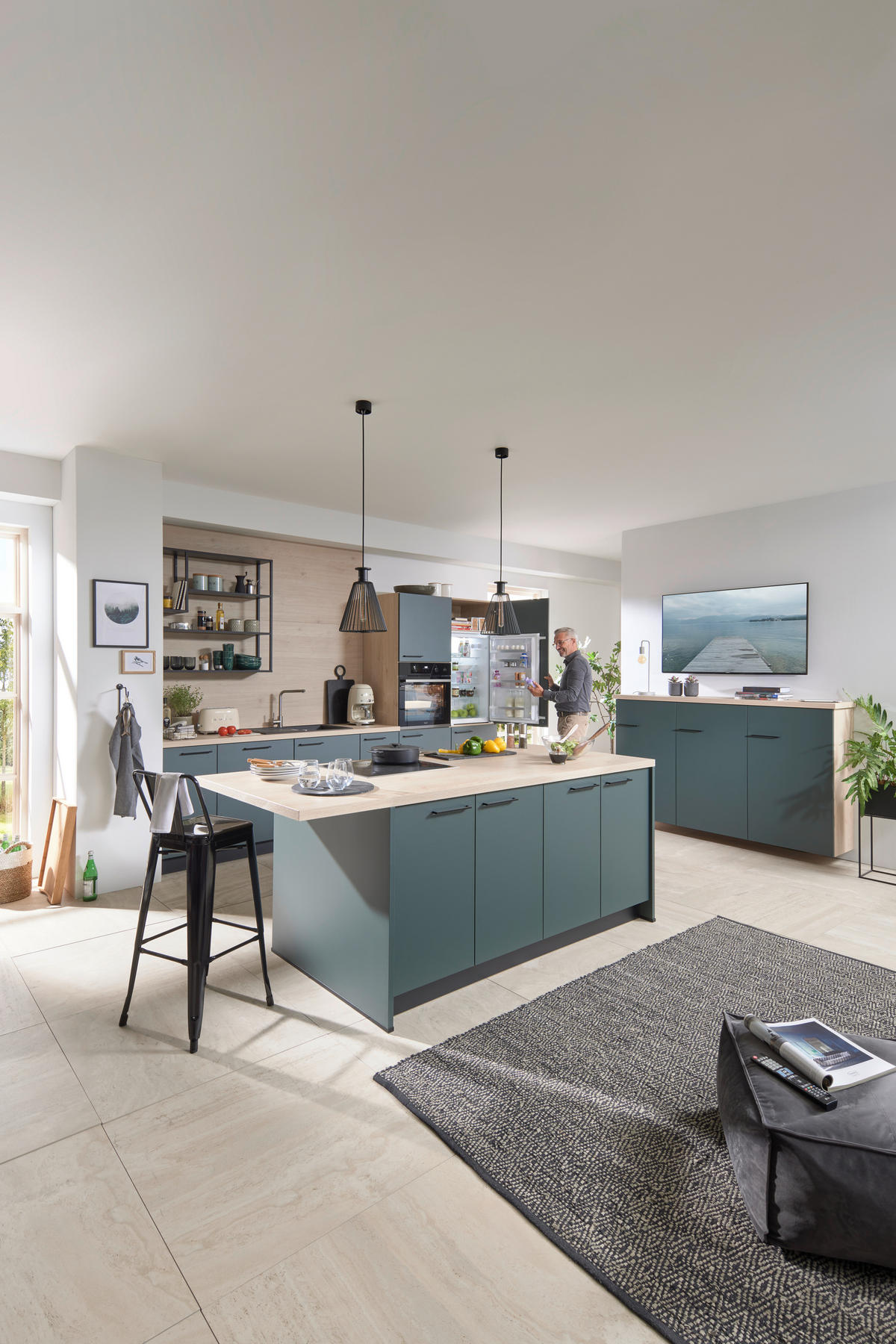 EINBAUKÜCHE   - Grün, Design, Holzwerkstoff - Dieter Knoll