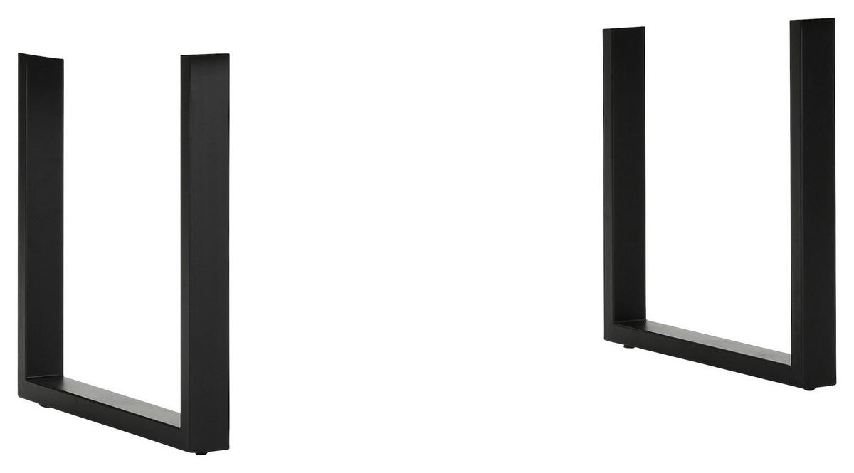 TISCHGESTELL Schwarz   - Schwarz, Design, Metall (70/8/73cm) - Landscape