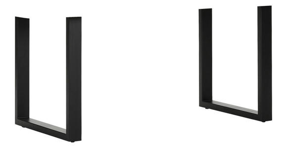 TISCHGESTELL Schwarz   - Schwarz, Design, Metall (70/8/73cm) - Landscape