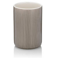 ZAHNPUTZBECHER Keramik  - Grau, Basics, Keramik (7,5/10,5cm) - Kela