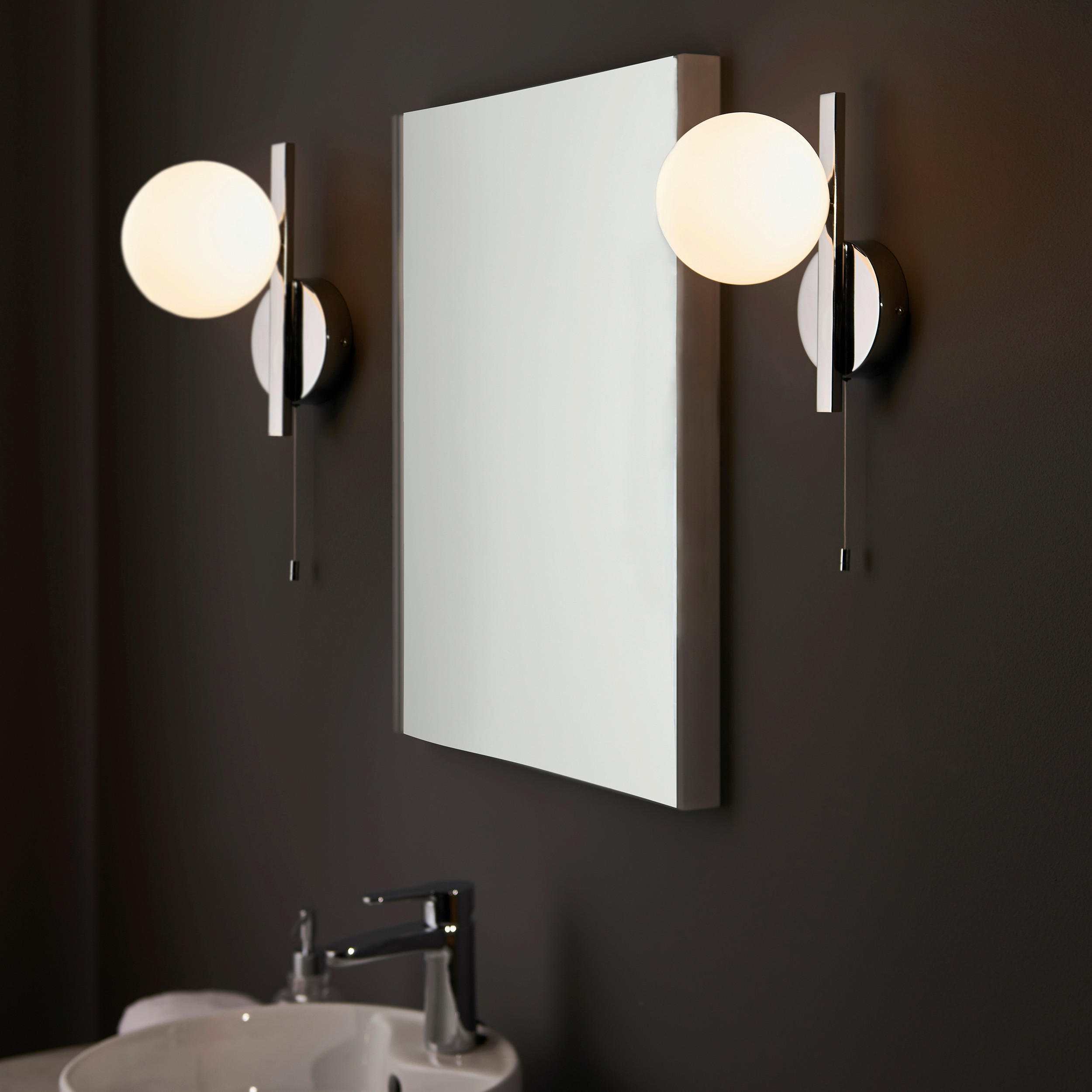 BADEZIMMER-WANDLEUCHTE Spa 12/23/16.7 cm   - KONVENTIONELL, Glas (12/23/16.7cm) - ENDON