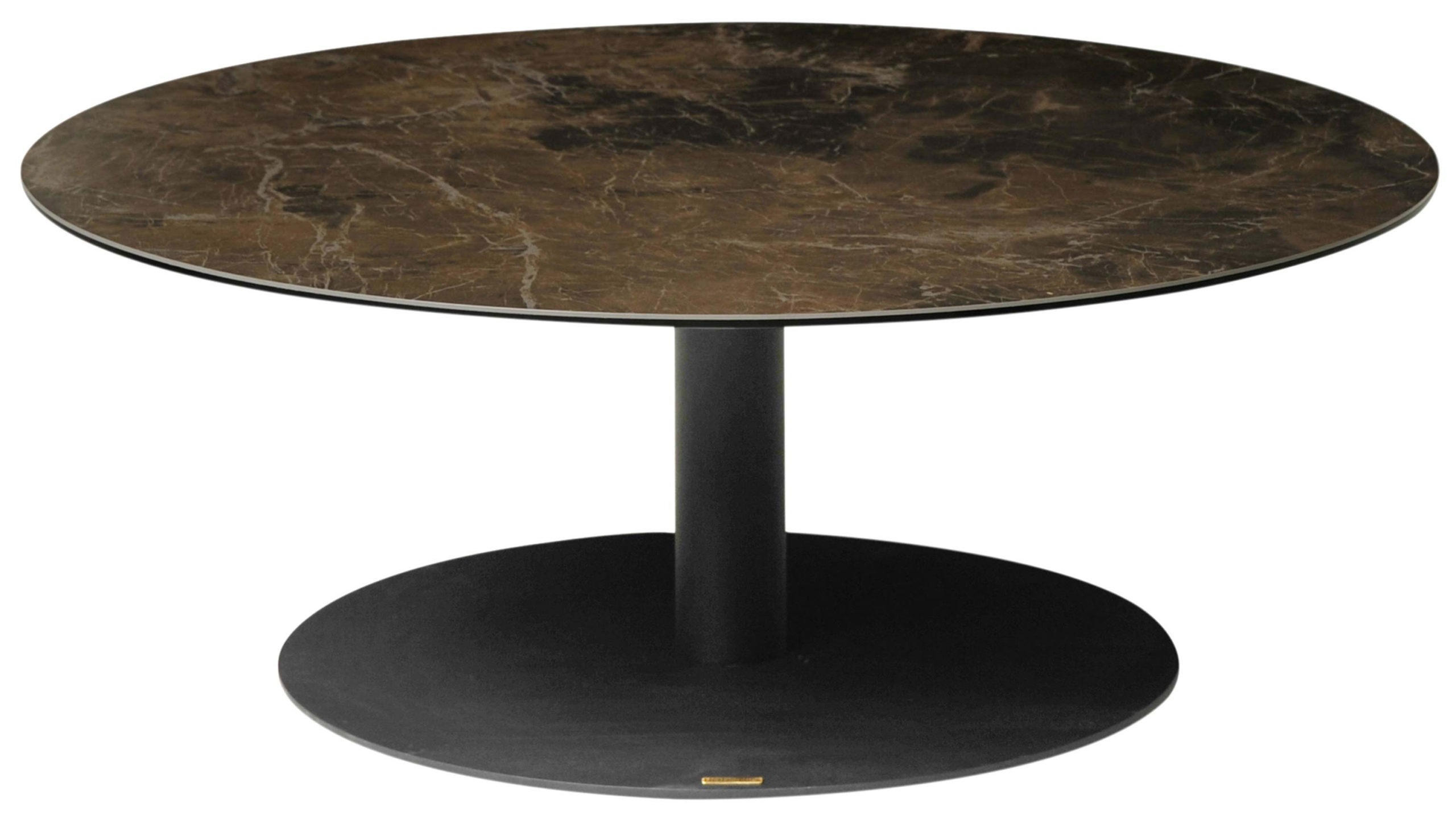 SOFFBORD i metall, keramik 100/100/70 cm  - brun/svart, Design, metall/keramik (100/100/70cm) - Best Price