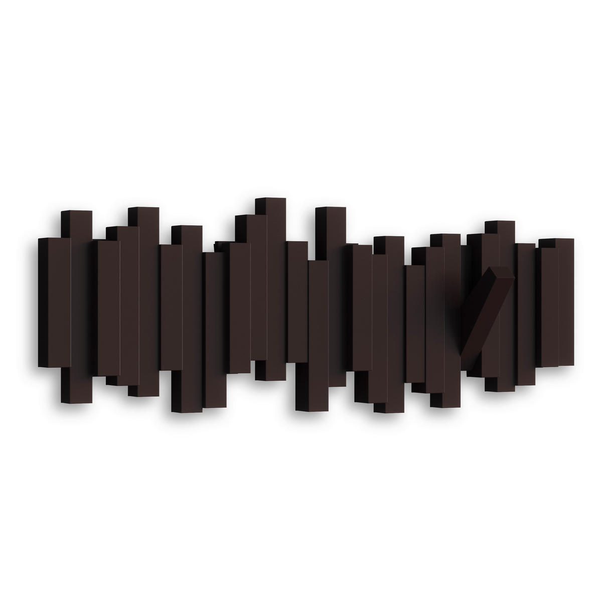 WANDGARDEROBE  in Braun  - Braun, Basics, Kunststoff (49/18/3cm) - Umbra