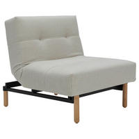 SESSEL in Flachgewebe Naturfarben  - Eichefarben/Naturfarben, Design, Holz/Textil (90/77/91cm) - Niels Andersson
