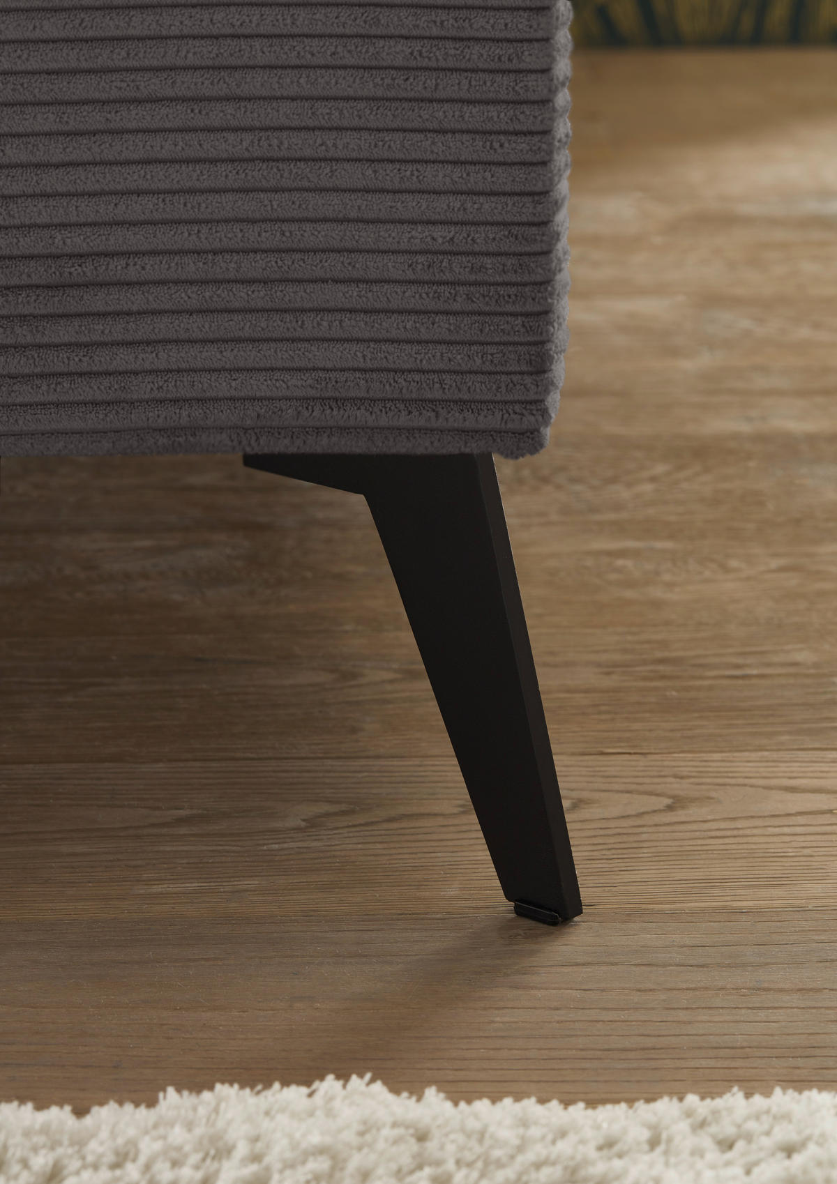 POLSTERBETT 140/200 cm,  in Grau,  - Schwarz/Grau, KONVENTIONELL, Textil/Metall (140/200cm) - SetOne by Musterring