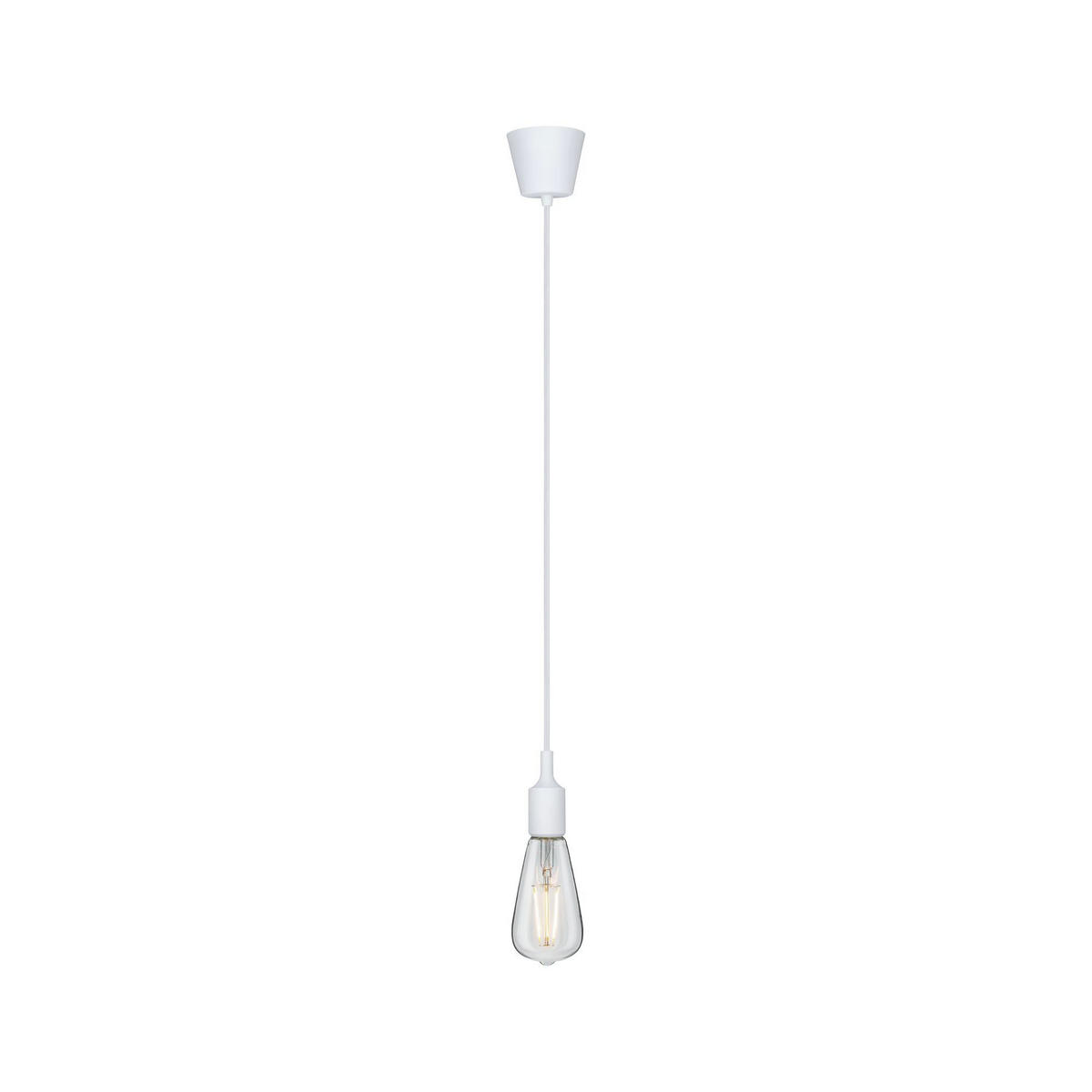 HÄNGELEUCHTE 9,2/200,0 cm   - Weiß, Basics, Kunststoff (9,2/200,0cm) - Paulmann