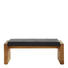 HOCKERBANK Eiche massiv Braun, Eichefarben - Eichefarben/Braun, Design, Leder/Holz (130cm) - Voleo
