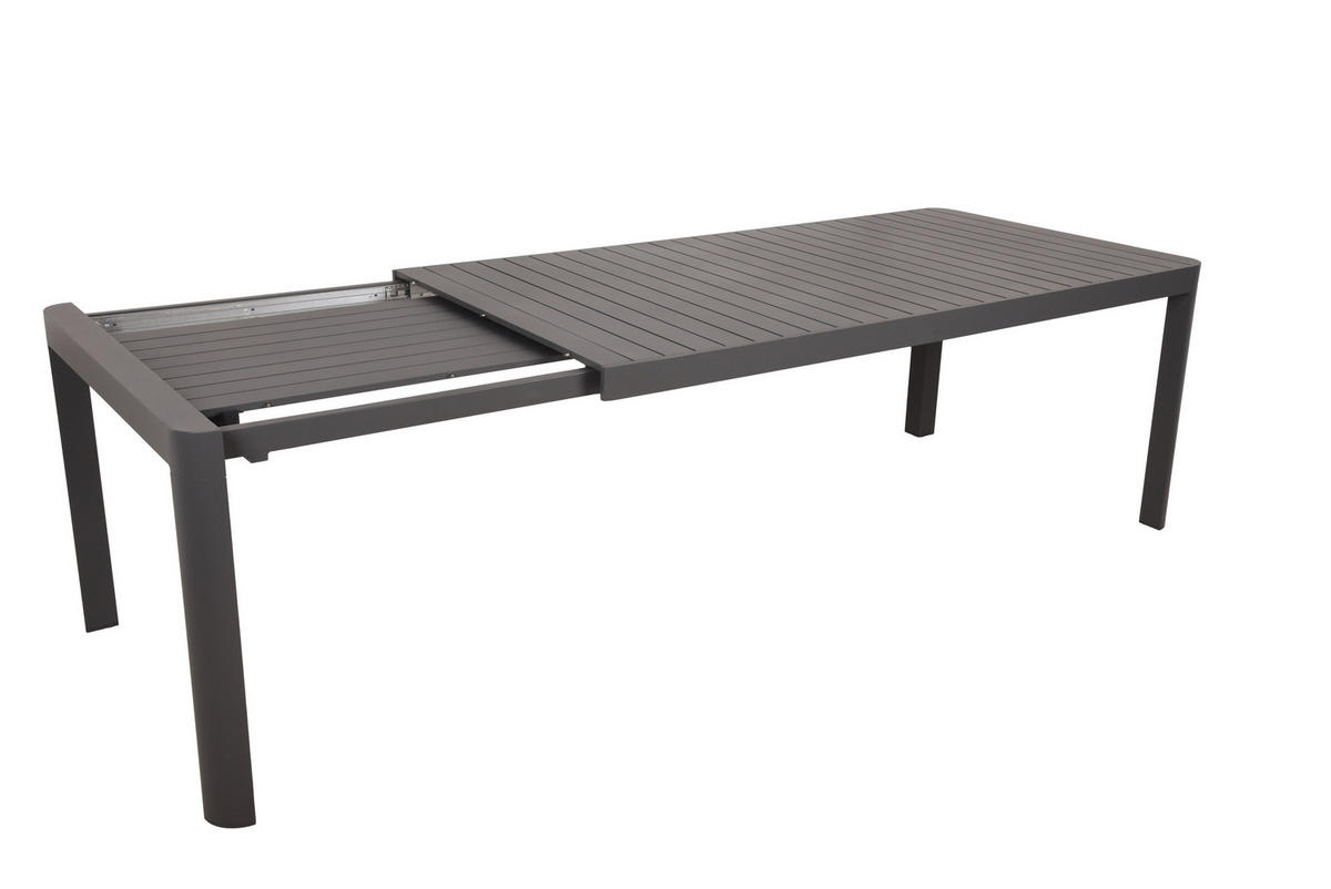 GARTENTISCH 195/100/75 cm  - Anthrazit, Basics, Metall (195/100/75cm) - Gardenson