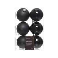 Set De Globuri De Crăciun - negru, Basics (8,00/8,00/8,00cm)