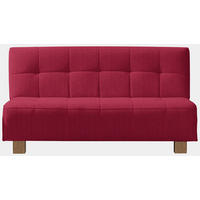 SCHLAFSOFA Rot Stoffauswahl, Schlafen auf Sitzhöhe  - Rot/Naturfarben, Design, Holz/Textil (165/92/102cm) - Novel