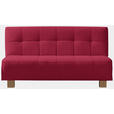 SCHLAFSOFA Juice in Rot  - Rot/Naturfarben, Design, Holz/Textil (165/92/102cm) - Novel