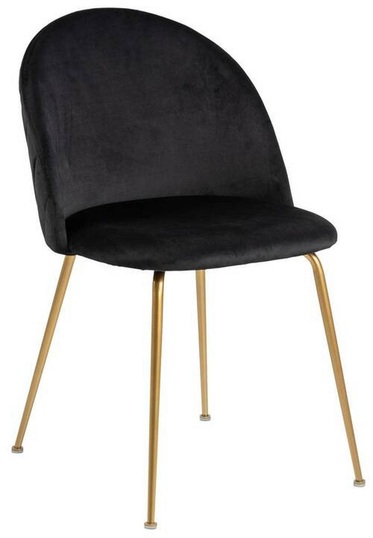 ŽIDLE, černá, barvy zlata - černá/barvy zlata, Konvenční, kov/textil (49,5/80,5/54cm) - Livetastic