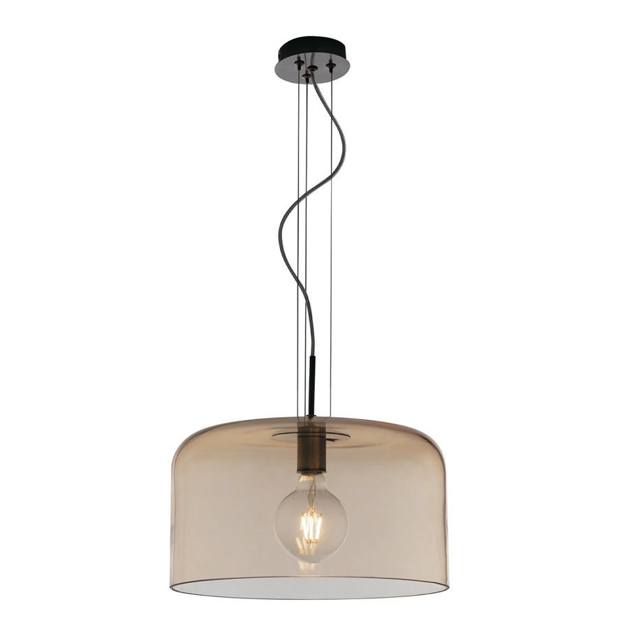 HÄNGELEUCHTE 35/150 cm  - Goldfarben/Bernsteinfarben, Trend, Glas/Metall (35/150cm)