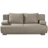 SCHLAFSOFA Rowan in Cord Hellbraun  - Hellbraun, KONVENTIONELL, Textil/Metall (196/89/94cm) - Novel