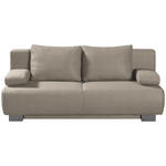 SCHLAFSOFA Rowan in Cord Hellbraun  - Hellbraun, KONVENTIONELL, Textil/Metall (196/89/94cm) - Novel