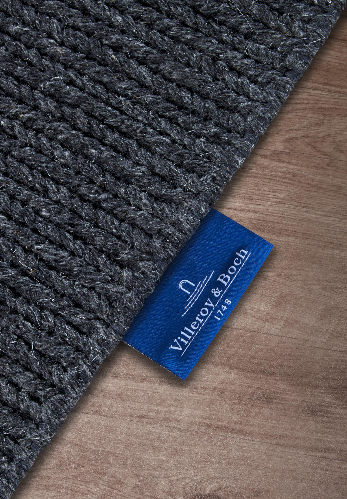 HANDWEBTEPPICH 60/90 cm Kollektion 1748 Anthrazit  - Anthrazit, Basics, Textil (60/90cm) - Villeroy & Boch