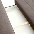 SCHLAFSOFA Flachgewebe Braun  - Schwarz/Braun, KONVENTIONELL, Textil/Metall (197/75/100cm) - Carryhome