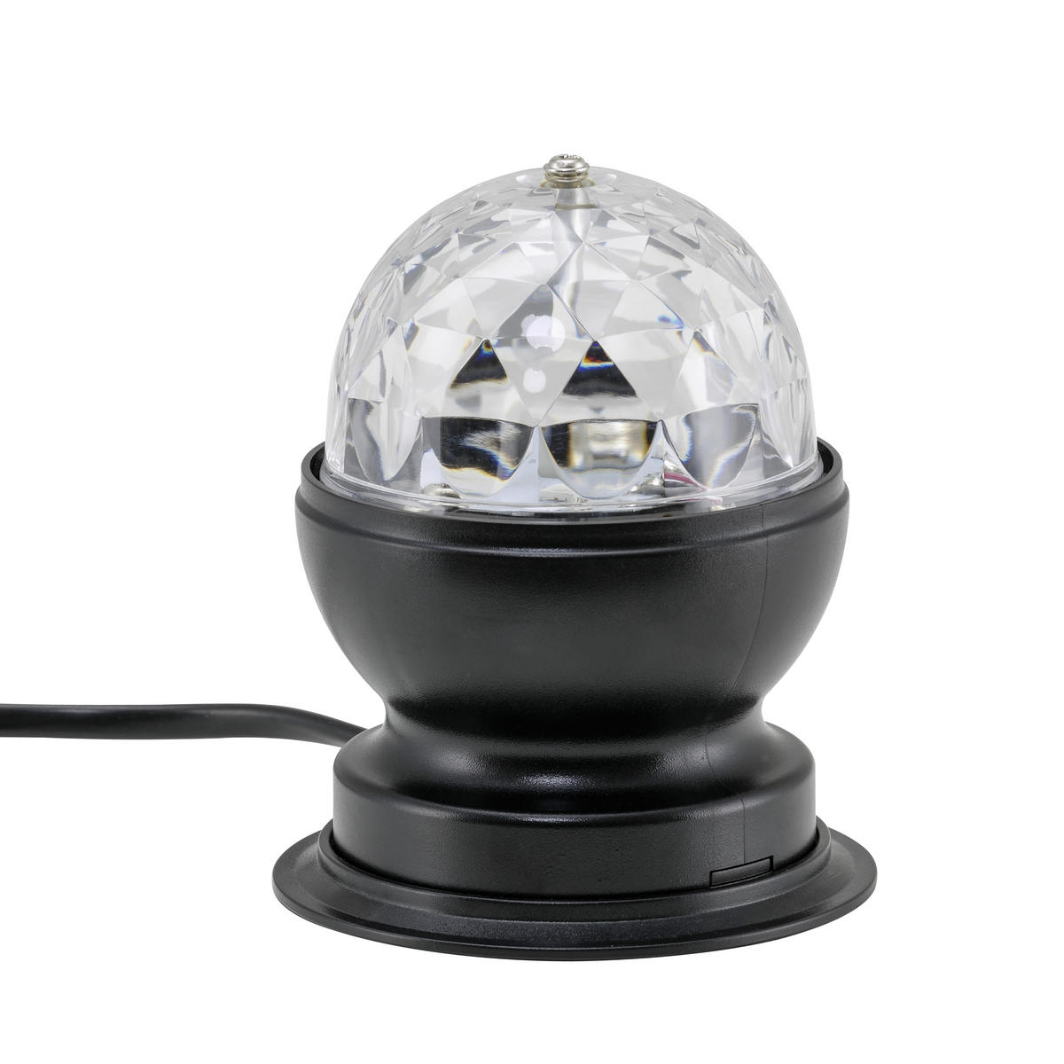 LED-TISCHLEUCHTE 8,8 cm   - Transparent/Schwarz, Trend, Kunststoff (8,8cm) - Novel