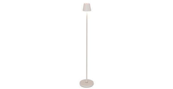 AKKU-STEHLEUCHTE 20/117 cm - Weiß, KONVENTIONELL, Metall (20/117cm) - Novel