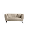 2-SITZER-SOFA Bouclé Beige  - Beige/Schwarz, MODERN, Holz/Textil (172/83/88cm) - MID.YOU