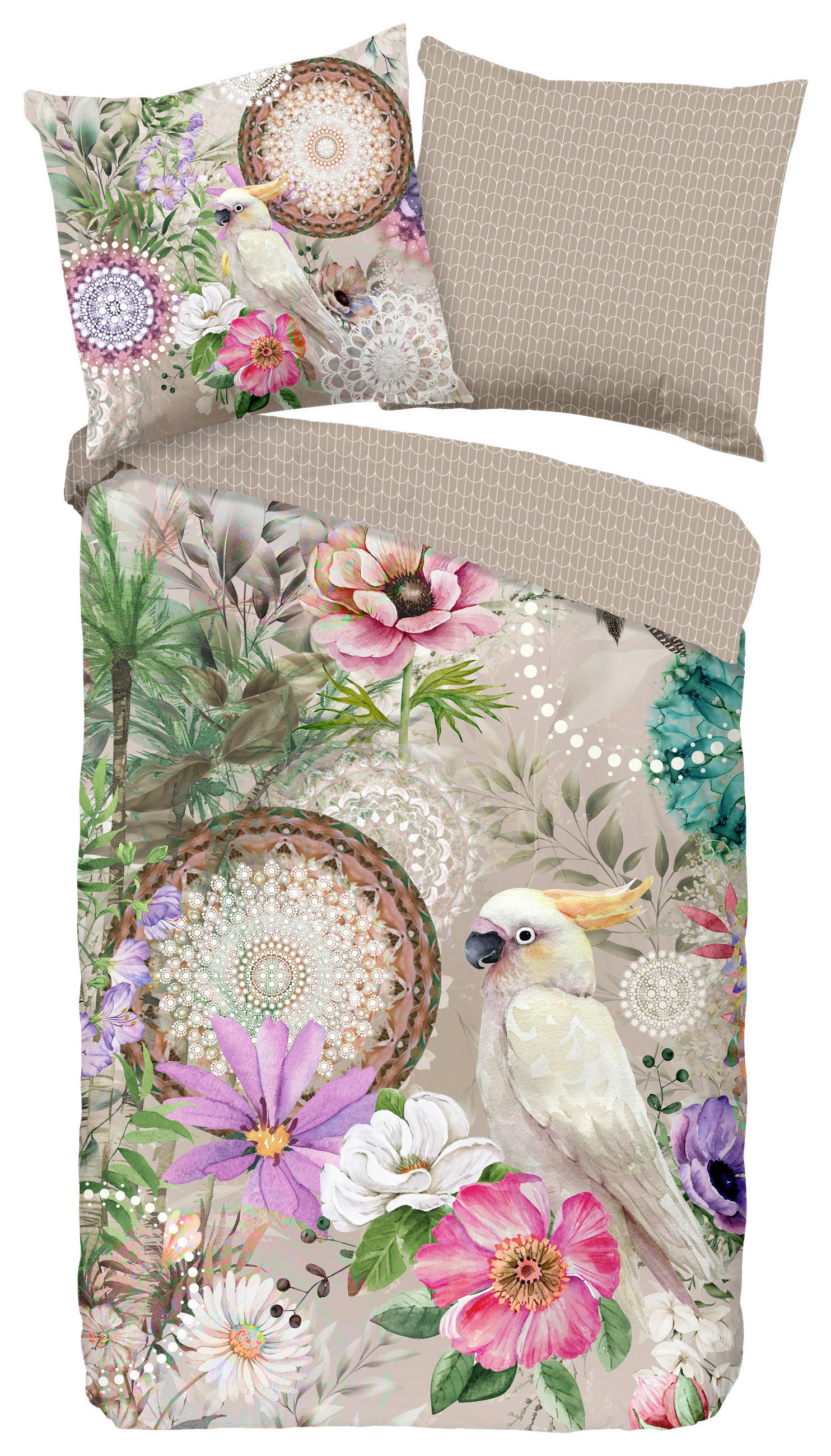 WENDEBETTWÄSCHE Indah Satin 155/220 cm  - Multicolor, Design, Textil (155/220cm)