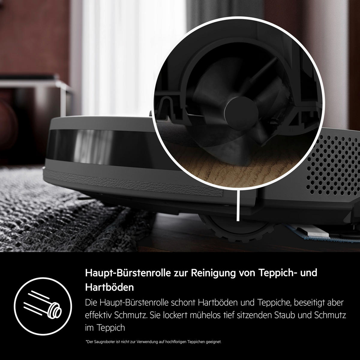 STAUBSAUGERROBOTER AR71HW2DG mit Wischfunktion  - Dunkelgrau, Basics, Kunststoff (33,5/10/33,5cm) - AEG