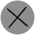 COUCHTISCH Rauchglas 82/82/40 cm rund Grau, Schwarz  - Schwarz/Grau, Design, Glas/Metall (82/82/40cm) - Xora